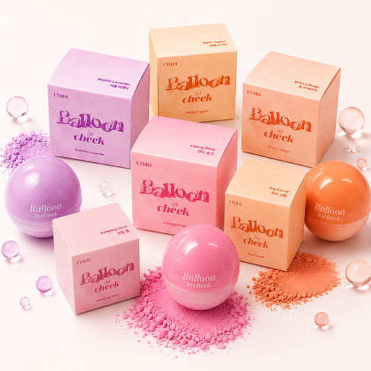 【ETUDE】バルーンインチーク|グラデーション簡単・デイリーに使えるナチュラルカラー 6g 6カラー展開