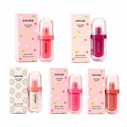 【AMUSE】ジェリーエバーアフター ジェルフィットティント｜高発色・長時間キープ・ヴィーガン 全6色