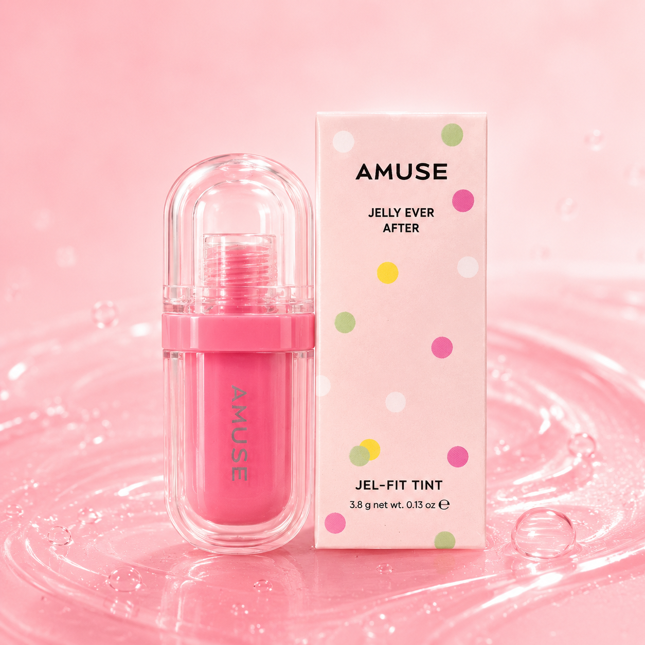【AMUSE】ジェリーエバーアフター ジェルフィットティント｜高発色・長時間キープ・ヴィーガン 全6色