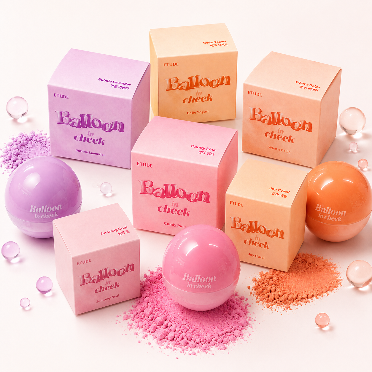 【ETUDE】バルーンインチーク｜グラデーション簡単・デイリーに使えるナチュラルカラー 6g 6カラー展開